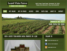 Tablet Screenshot of laurelvistafarms.com